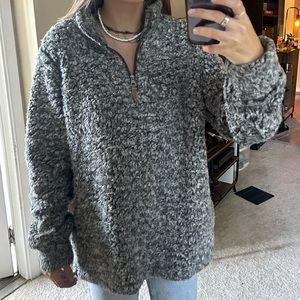 Grey/white Sherpa jacket